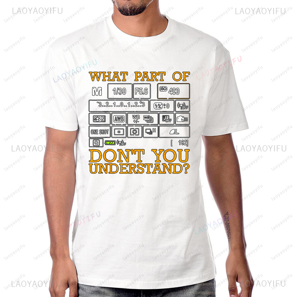 Photography Design - ตลกการถ่ายภาพออกแบบช่างภาพเสื้อยืดแฟชั่นสบายๆ Harajuku สไตล์แขนสั้นผู้ชาย TShirt Hip Hop